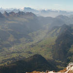 Breitbildfoto vom Verbindungsgrat ins Toggenburg