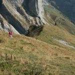 abwärts Richtung Abzweigung bei Punkt 2197 m.ü.M.