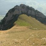 Blick zum Sattel bei Punkt 1852 m.ü.M.