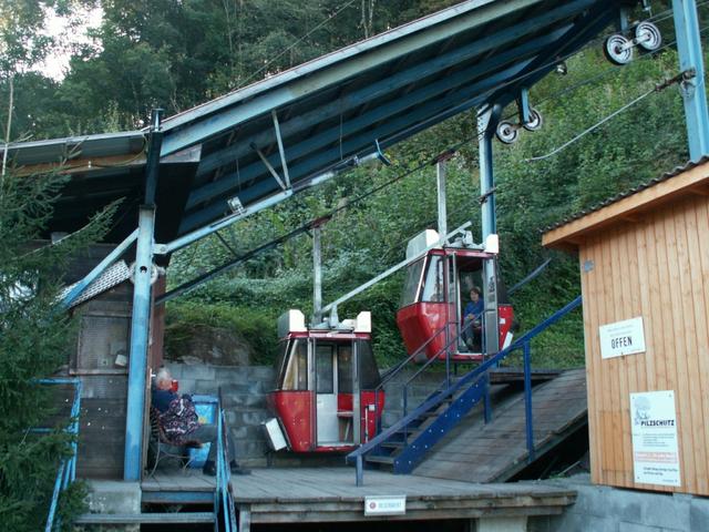 Talstation Seilbahn bei Saxli 630 m.ü.M. Kleinberg (Flumserberg)