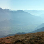 Blick Richtung Sargans und Rheintal