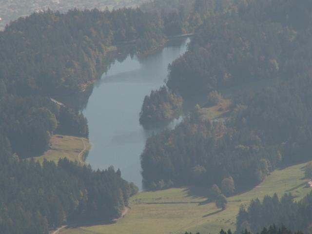 der Chapfensee. Dort waren wir auch schon