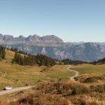 die Aussicht von der Bank aus gesehen