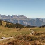 die Aussicht von der Bank aus gesehen