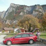 Parkplatz bei Fläsch