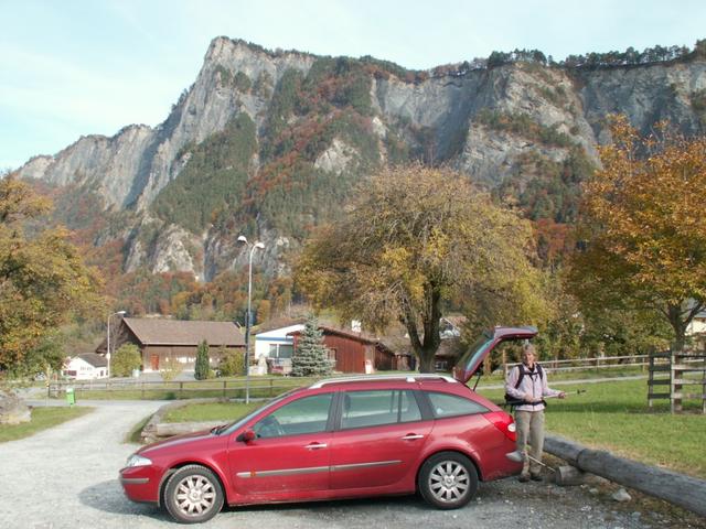 Parkplatz bei Fläsch