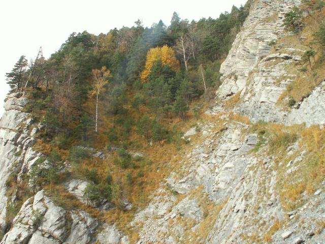 Blick zurück zum Bergpfad, den wir vorher zurückgelegt haben