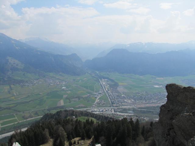 Blick Richtung Chlus, das Eingangstor ins Prättigau