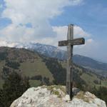 Gipfelkreuz auf dem Pizalun 1478 m.ü.M.