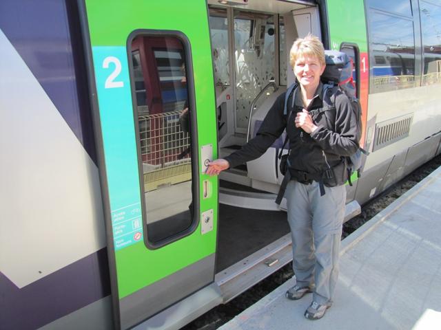 nun heisst es einsteigen im TER nach Le Puy en Velay