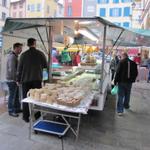 Marktfahrer haben Ihre Stände aufgestellt