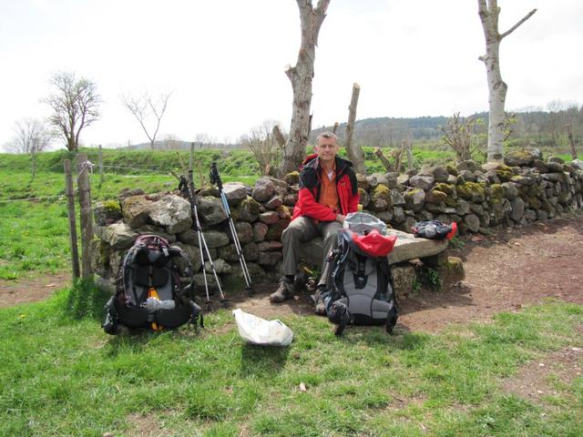 Franco geniesst die Mittagspause bei der Chapelle St.Roch