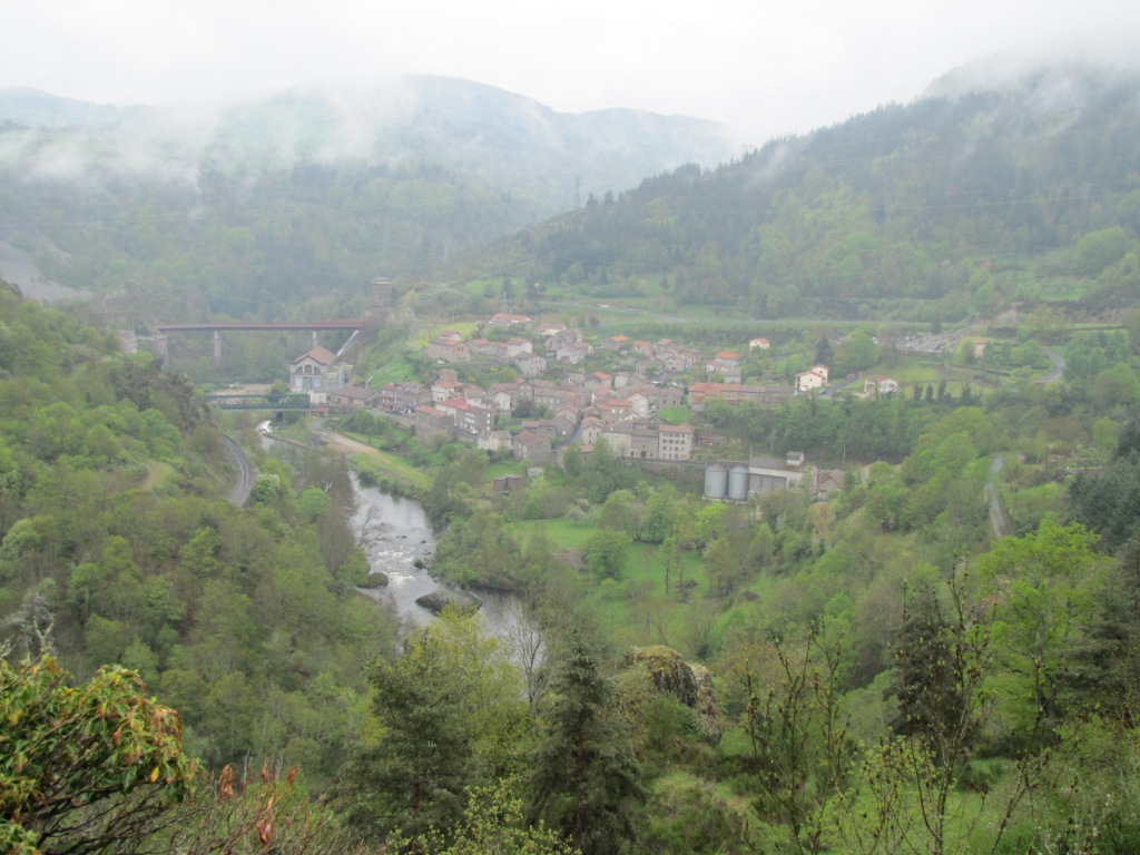 Blick zurück nach Monistrol d'Allier