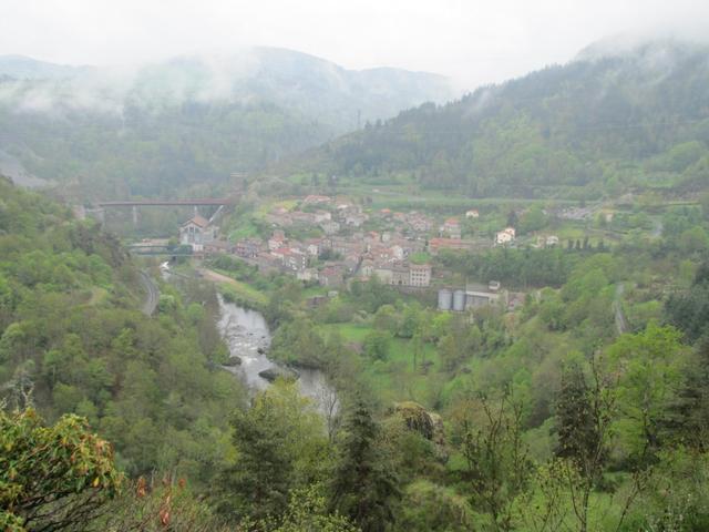 Blick zurück nach Monistrol d'Allier