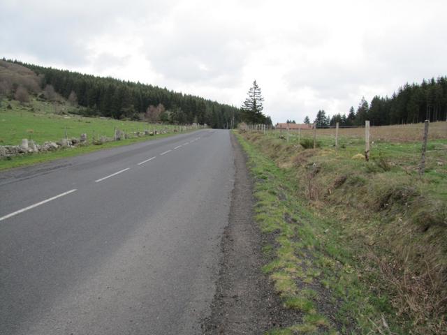 auf dem Col de l'Hospitalet 1304 m.ü.M. zweithöchster Punkt der Via Podiensis