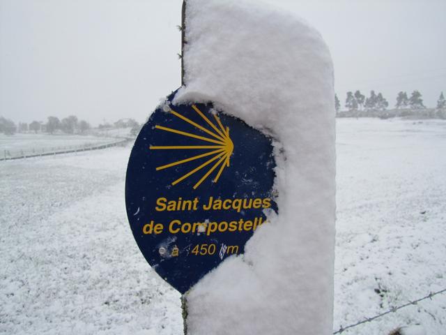 Markierungen veschwinden unter dem Schnee