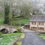 die alte Pilgerbrücke über die Boralde