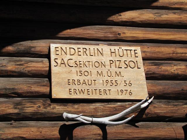 die Enderlinhütte liegt auf 1498 m.ü.M.