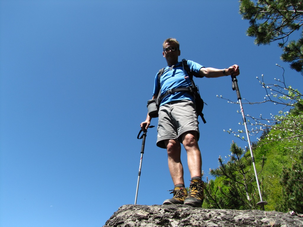 Franco schaut ins Tal runter