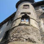 alte Häuser im Dorfzentrum von Estaing