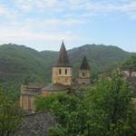 zum ersten mal, sehen wir die Klosterkirche von Conques