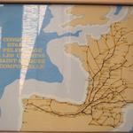 Streckenplan der einzelnen Wege nach Compostela