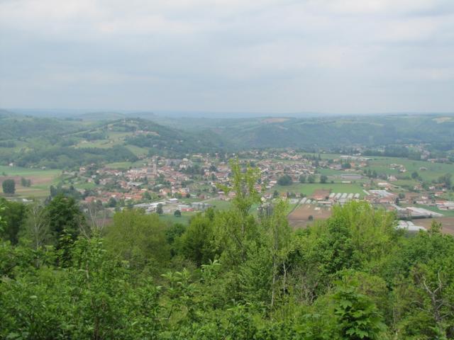 Blick runter nach Livinhac le Haut