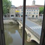 Aussicht vom Fenster auf die Brücke Pont Gambetta