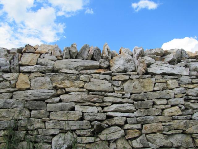 Steinmauern sind in der Causse immer wieder anzutreffen