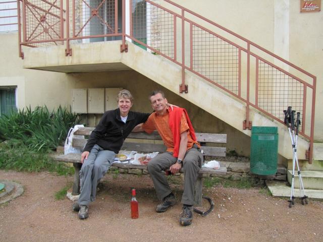 Mäusi und Franco beim Mittagessen