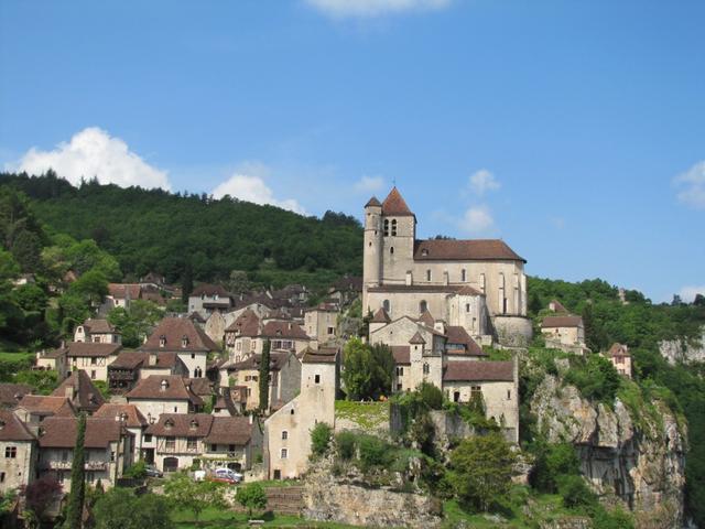 die Häuser und die Kirche von St.Cirq Lapopie stammen grösstenteils aus dem 13. und 16.Jh.