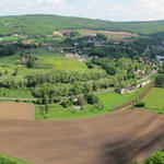 Breitbildfoto vom Lottal, von der Aussichtsterrasse aus gesehen