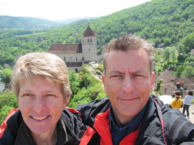 Erinnerungsfoto aufgenommen auf der Aussichtsterrasse