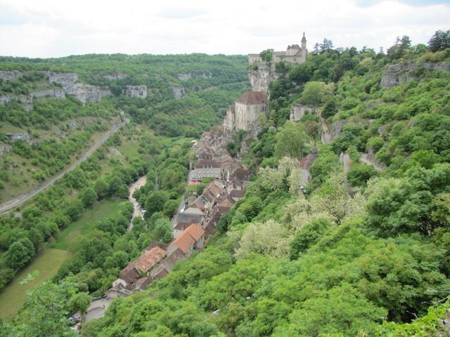 letzter Blick auf Rocamadour. Es war sehr schön