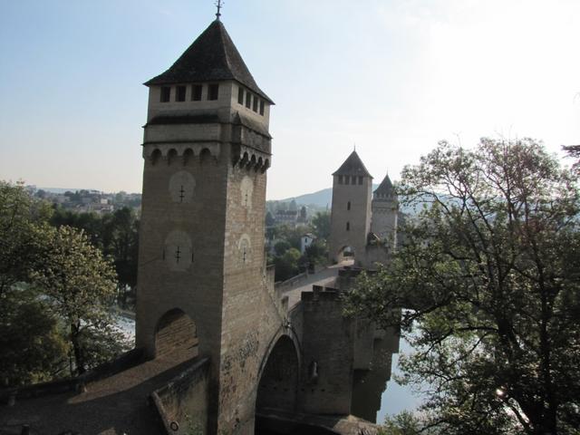 wir haben zum letzten mal den Lot überquert und Cahors verlassen