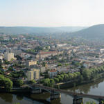 grandioses Breitbildfoto von Cahors vom Croix de Magne aus gesehen