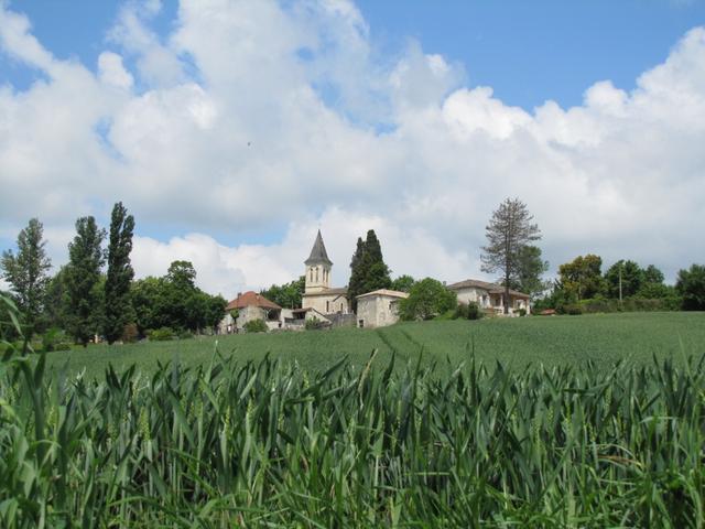 Blick zurück zur Kirche von Rouillac