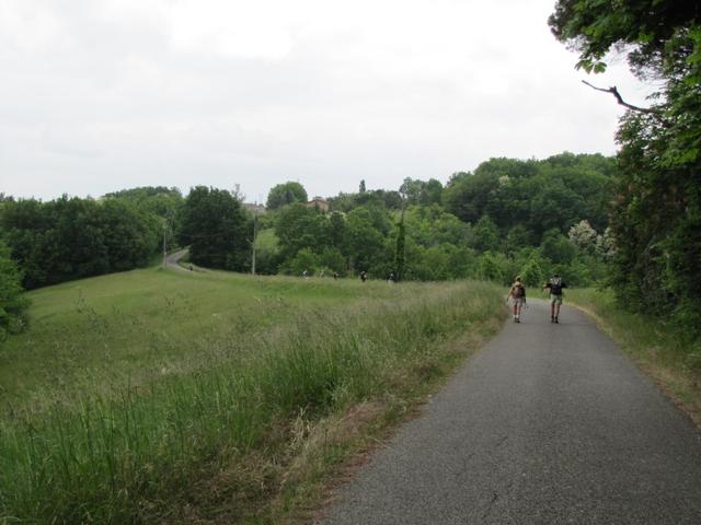 heute sind wieder viele Pilger unterwegs