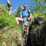 Franco beim Eingang in die Musenalp