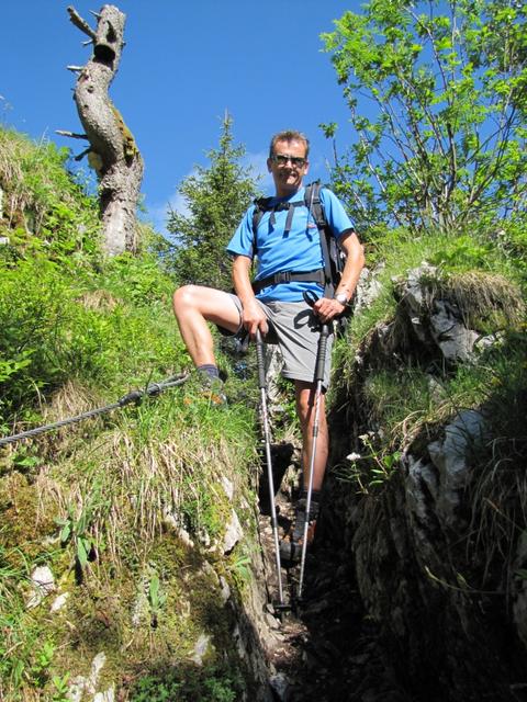 Franco beim Eingang in die Musenalp