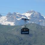 die Seilbahn die Niederrickenbach mit der Musenalp verbindet