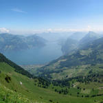 Breitbildfoto mit Blick auf den Vierwaldstättersee