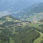 Blick runter nach Arvenbüel und Amden