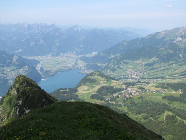 Blick Richtung Weesen und Linthtal