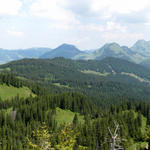 Breitbildfoto vom Flügenspitz aus gesehen, Richtung Säntis