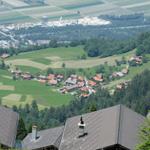 über den Dächer von Spundätscha, mit Blick runter nach Ober-Says