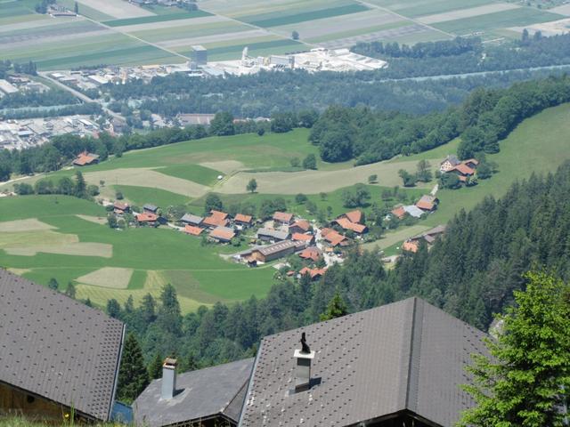 über den Dächer von Spundätscha, mit Blick runter nach Ober-Says