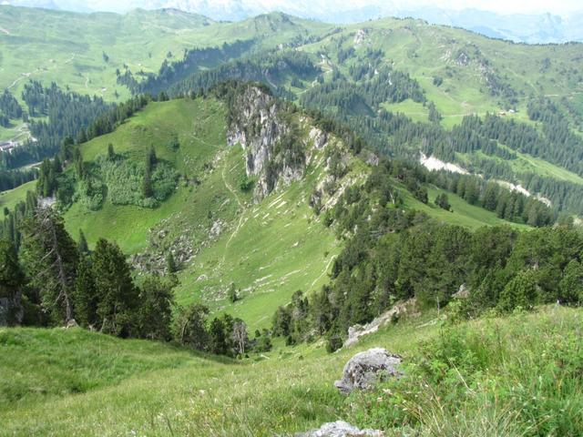 Blick vom Roggenstock zum Roggengrat