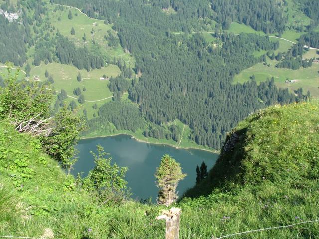 tief unter uns liegt der Voralpsee