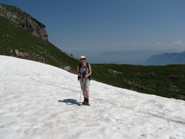 auf der Ostseite des Isisixgrat hat es noch Schnee